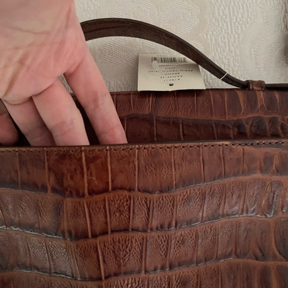 Cole Haan Baguette Brandy Aerin Croco Print Bag. Classic-NWT - Picture 11 of 12